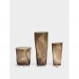 Orrefors Squeeze Vase Smokey Brown | 34cm