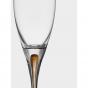 Orrefors Intermezzo Gold Champagne Glass 260ml | 2 Piece