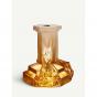Kosta Boda Rocky Baroque Candle Holder Amber Haze | 17.5cm
