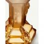 Kosta Boda Rocky Baroque Candle Holder Amber Haze | 17.5cm