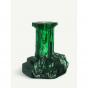 Kosta Boda Rocky Baroque Candle Holder Emerald Green | 17.5cm