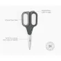 Joseph Joseph PlusCut Scissors with Integrated Box Cutter | Grey