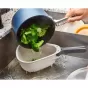 Joseph Joseph Droplet Colander Large with Folding Handle | Stone