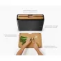 Joseph Joseph Folio Steel Bamboo Chopping Board Set with Black Stainless Steel Case | 3 Piece