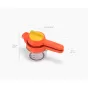 Joseph Joseph JuiceMax Plus Dual-Action Orange Citrus Press with Measuring Cup