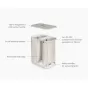 Joseph Joseph Tota Twin Luxe Laundry Separation Basket 90L | Ecru