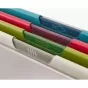 Joseph Joseph Folio Icon Multicolour Chopping Board Set 4 Piece with Knife