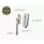Joseph Joseph CleanTech 2-in-1 Tile Scrubber Tool | Stone
