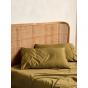 Linen House Nara Bamboo Cotton 400TC Sheet Set | Queen | Bronze