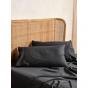 Linen House Nara Bamboo Cotton 400TC Sheet Set | King | Charcoal