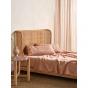 Linen House Nara Bamboo Cotton 400TC Sheet Set | Double | Clay