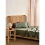 Linen House Nara Bamboo Cotton 400TC Sheet Set | King | Moss