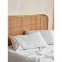 Linen House Nara Bamboo Cotton 400TC Sheet Set | Double | White