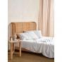 Linen House Nara Bamboo Cotton 400TC Sheet Set | Double | White