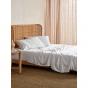 Linen House Nara Bamboo Cotton 400TC Sheet Set | Double | White