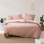 Linen House Nara European Pillowcase 65x65cm | Clay