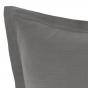 Linen House Nimes Linen Tailored Cushion 48x48cm | Ash 