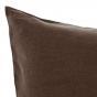 Linen House Nimes Linen Standard Pillowcase 48x74cm | Espresso 