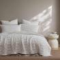 Platinum Module Stone Coverlet Set | Queen/King Bed