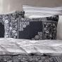 Logan & Mason Ebony Black Quilt Cover Set | Super King Bed