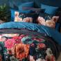 Logan & Mason Juniper Teal Quilt Cover Set | Super King Bed