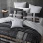 Logan & Mason Kori Charcoal Quilt Cover Set | Queen Bed