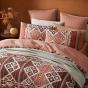 Logan & Mason Sekani Rust Quilt Cover Set | Super King Bed