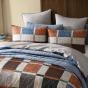 Logan & Mason Stonehaven Chocolate Quilt Cover Set | King Bed