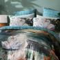 Logan & Mason Akari Teal Quilt Cover Set | Queen Bed