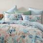Logan & Mason Delia Blue Quilt Cover Set | Queen Bed