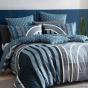 Logan & Mason Pathway Teal Quilt Cover Set | Queen Bed