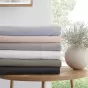 Logan & Mason 300TC Cotton Percale Fitted Sheet White | Long Single Bed