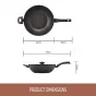 Essteele Per Salute Covered Stirfry Wok | 32cm