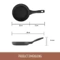 Essteele Per Domani Ceramic Nonstick Open French Skillet | 20cm