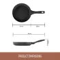 Essteele Per Domani Ceramic Nonstick Open French Skillet | 24cm