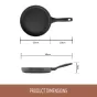 Essteele Per Domani Ceramic Nonstick Open French Skillet | 28cm
