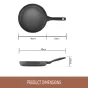 Essteele Per Domani Ceramic Nonstick Open French Skillet | 30cm