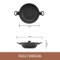 Essteele Per Domani Ceramic Nonstick Covered Wok | 30cm