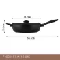 Essteele Per Domani Ceramic Nonstick Covered Saute with Helper Handle | 30cm/5.5L
