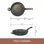 Essteele Per Salute Open French Skillet with Help Handle | 32cm