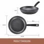 Essteele Per Benessere Ceramic Nonstick Open French Skillet | 28cm