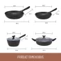 Essteele Per Silvia Nonstick Induction Cookware Set | 4 Piece