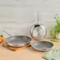 Anolon EverLast Ceramic Stainless Steel Nonstick Induction Open Fry Pan | 21.5cm
