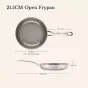 Anolon EverLast Ceramic Stainless Steel Nonstick Induction Open Fry Pan | 21.5cm