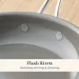 Anolon EverLast Ceramic Stainless Steel Nonstick Induction Open Fry Pan | 25.4cm