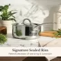 Anolon EverLast Tri-Ply Clad Stainless Steel Induction Covered Saucepan | 20cm/2.8L