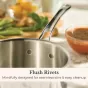 Anolon EverLast Tri-Ply Clad Stainless Steel Induction Covered Saucepan | 20cm/2.8L