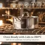 Anolon EverLast Tri-Ply Clad Stainless Steel Induction Covered Saucepan | 20cm/2.8L