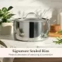 Anolon EverLast Tri-Ply Clad Stainless Steel Induction Covered Stockpot | 26cm/7.6L