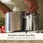 Anolon EverLast Tri-Ply Clad Stainless Steel Induction Covered Stockpot | 26cm/7.6L
